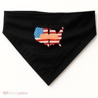 Usa Divided IM Just Glad To Be On The Side Believes In God USA-Made Doggie Bandana thumb 0