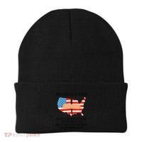 Usa Divided IM Just Glad To Be On The Side Believes In God Beanie thumb 0