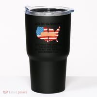 Usa Divided IM Just Glad To Be On The Side Believes In God Tumbler thumb 0