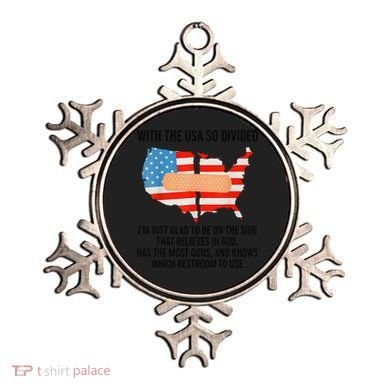 Usa Divided IM Just Glad To Be On The Side Believes In God Ornament