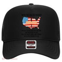 Usa Divided IM Just Glad To Be On The Side Believes In God Hat thumb 0