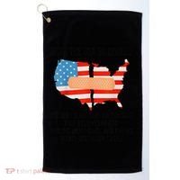 Usa Divided IM Just Glad To Be On The Side Believes In God Golf Towel thumb 0