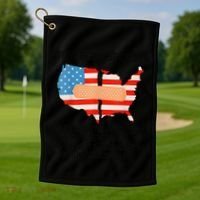 Usa Divided IM Just Glad To Be On The Side Believes In God Golf Towel thumb 1