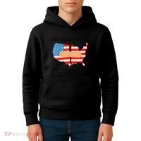 Usa Divided IM Just Glad To Be On The Side Believes In God Kids Hoodie thumb 4