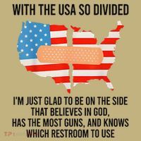 Usa Divided IM Just Glad To Be On The Side Believes In God Mousepad thumb 1