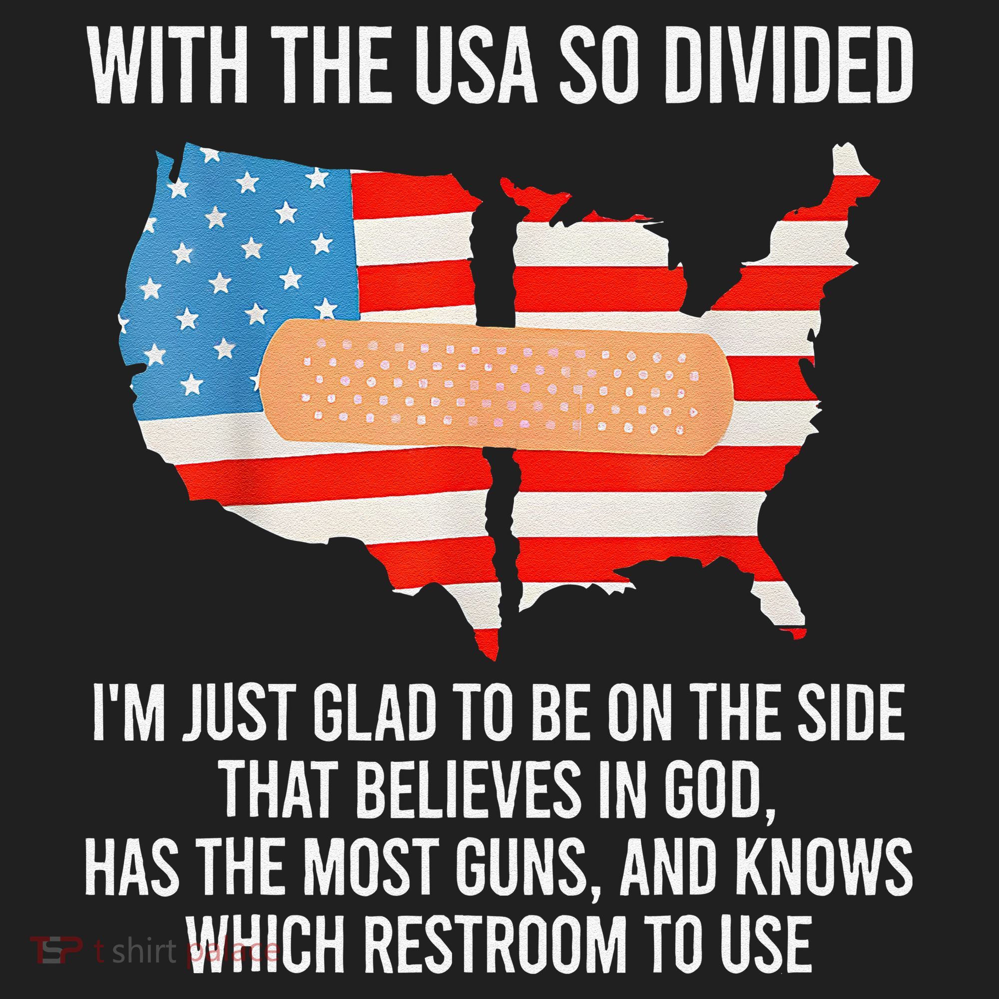 Usa Divided IM Just Glad To Be On The Side Believes In God Women's Sweatshirt