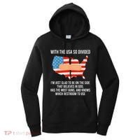 Usa Divided IM Just Glad To Be On The Side Believes In God Women's Hoodie thumb 0