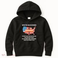 Usa Divided IM Just Glad To Be On The Side Believes In God Kids Hoodie thumb 0
