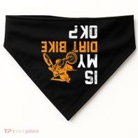 Upside Down Is My Dirt Bike Ok For Dirt Bikers USA-Made Doggie Bandana thumb 0