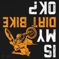 Upside Down Is My Dirt Bike Ok For Dirt Bikers Women's Hoodie thumb 2