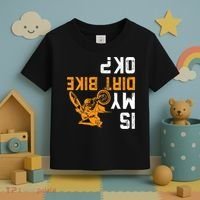 Upside Down Is My Dirt Bike Ok For Dirt Bikers Toddler T-Shirt thumb 3