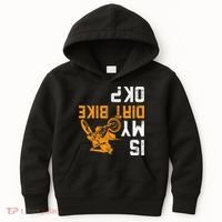 Upside Down Is My Dirt Bike Ok For Dirt Bikers Kids Hoodie thumb 0