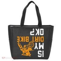 Upside Down Is My Dirt Bike Ok For Dirt Bikers Tote Bag thumb 0