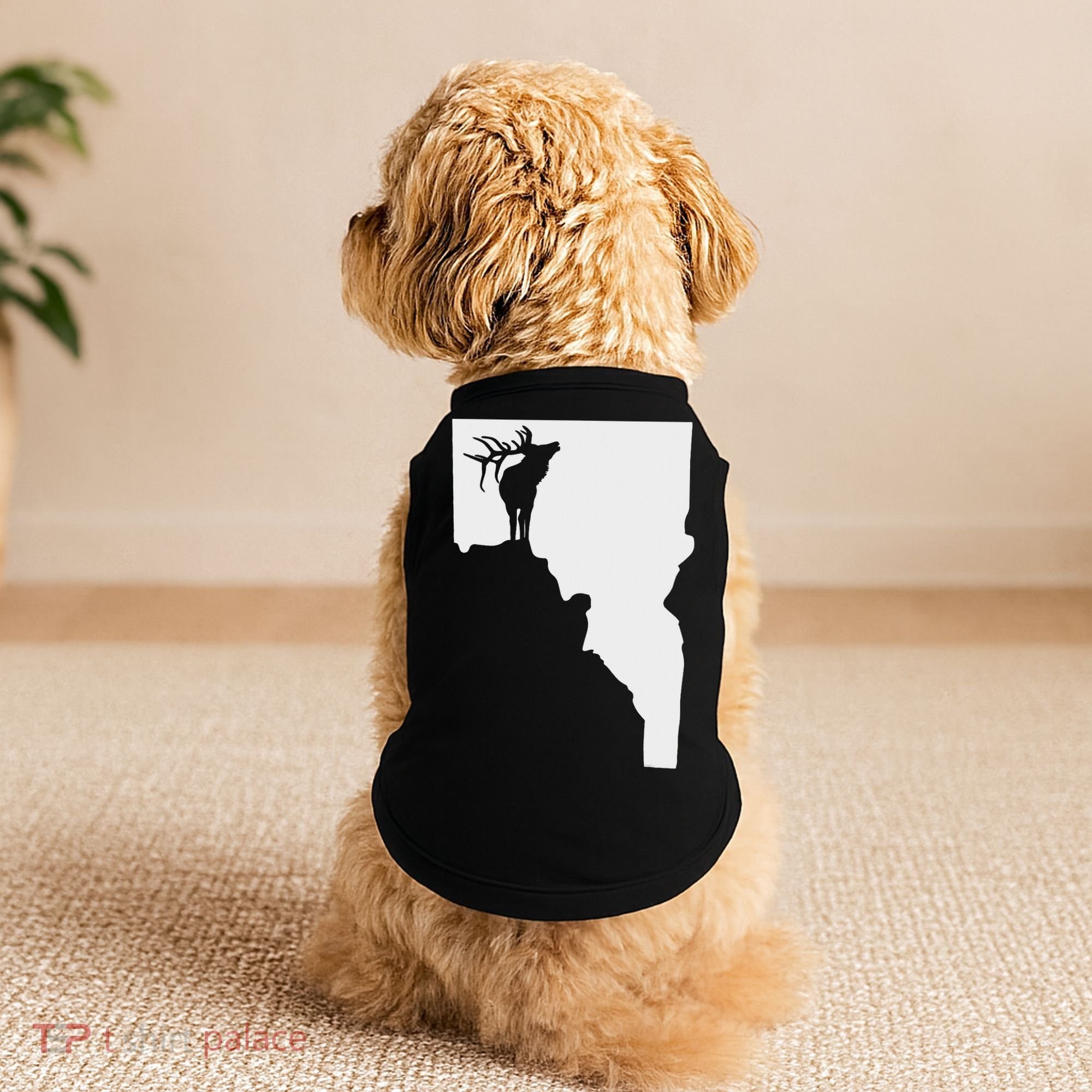 Upside Down Idaho Elk Doggie Tank