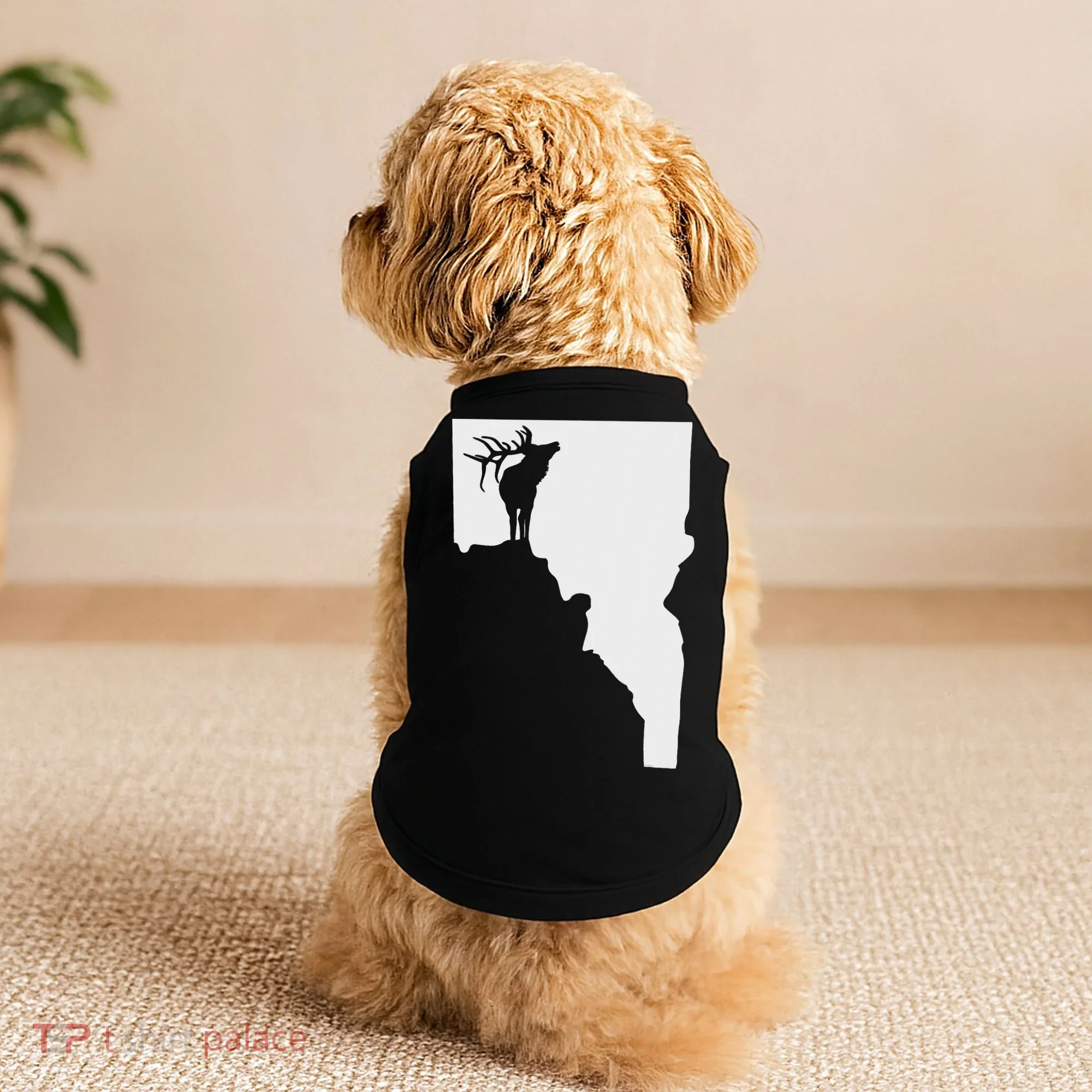 Upside Down Idaho Elk Doggie Tank