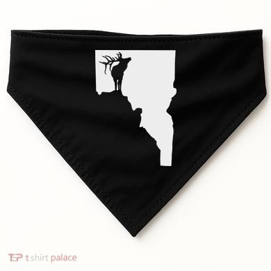 Upside Down Idaho Elk USA-Made Doggie Bandana
