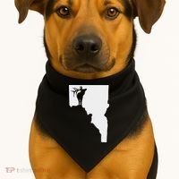 Upside Down Idaho Elk USA-Made Doggie Bandana thumb 1