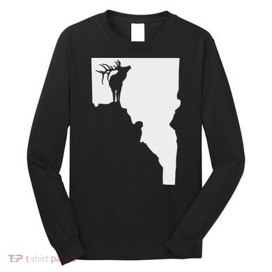 Upside Down Idaho Elk Long Sleeve Shirt