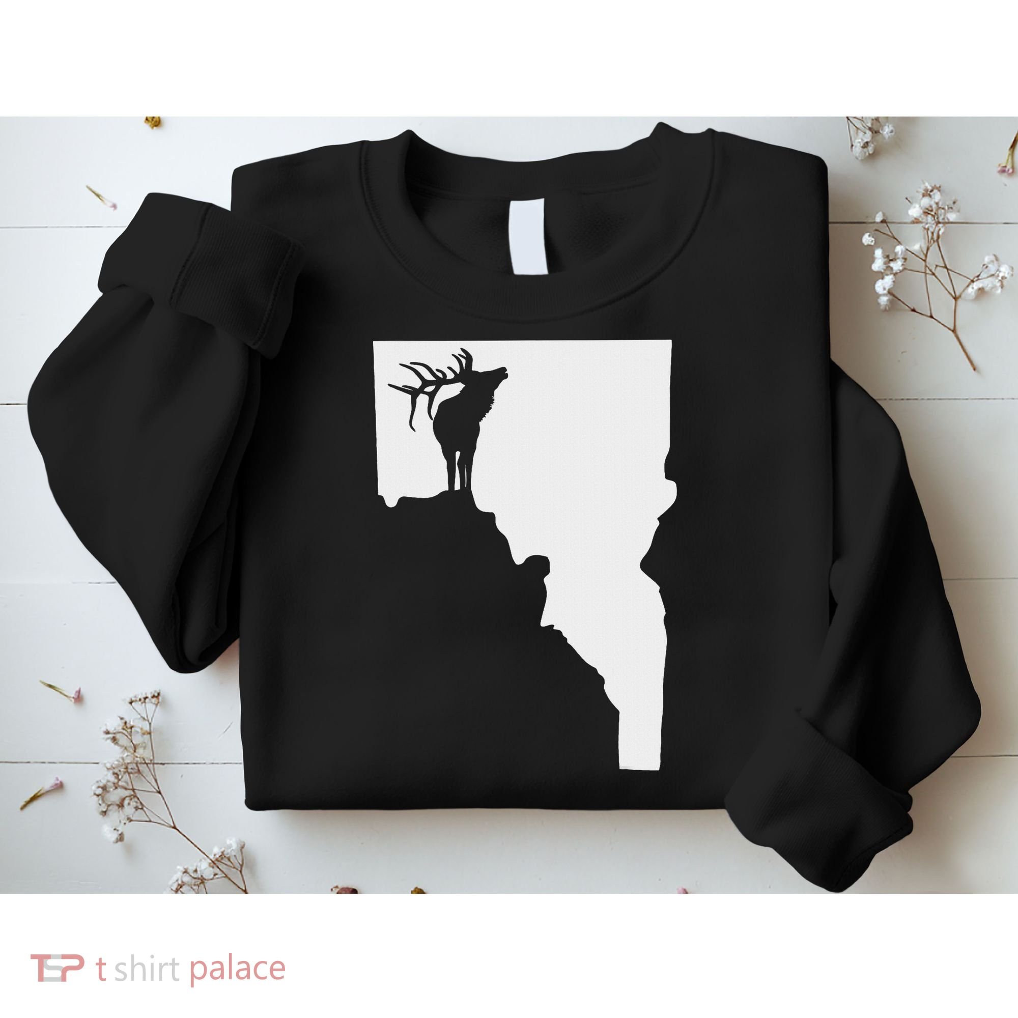 Upside Down Idaho Elk Sweatshirt