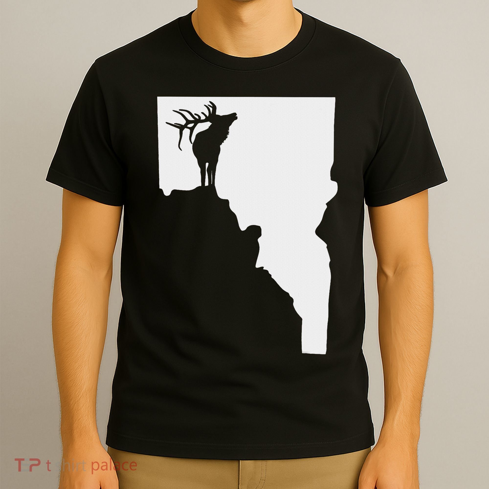 Upside Down Idaho Elk T-Shirt