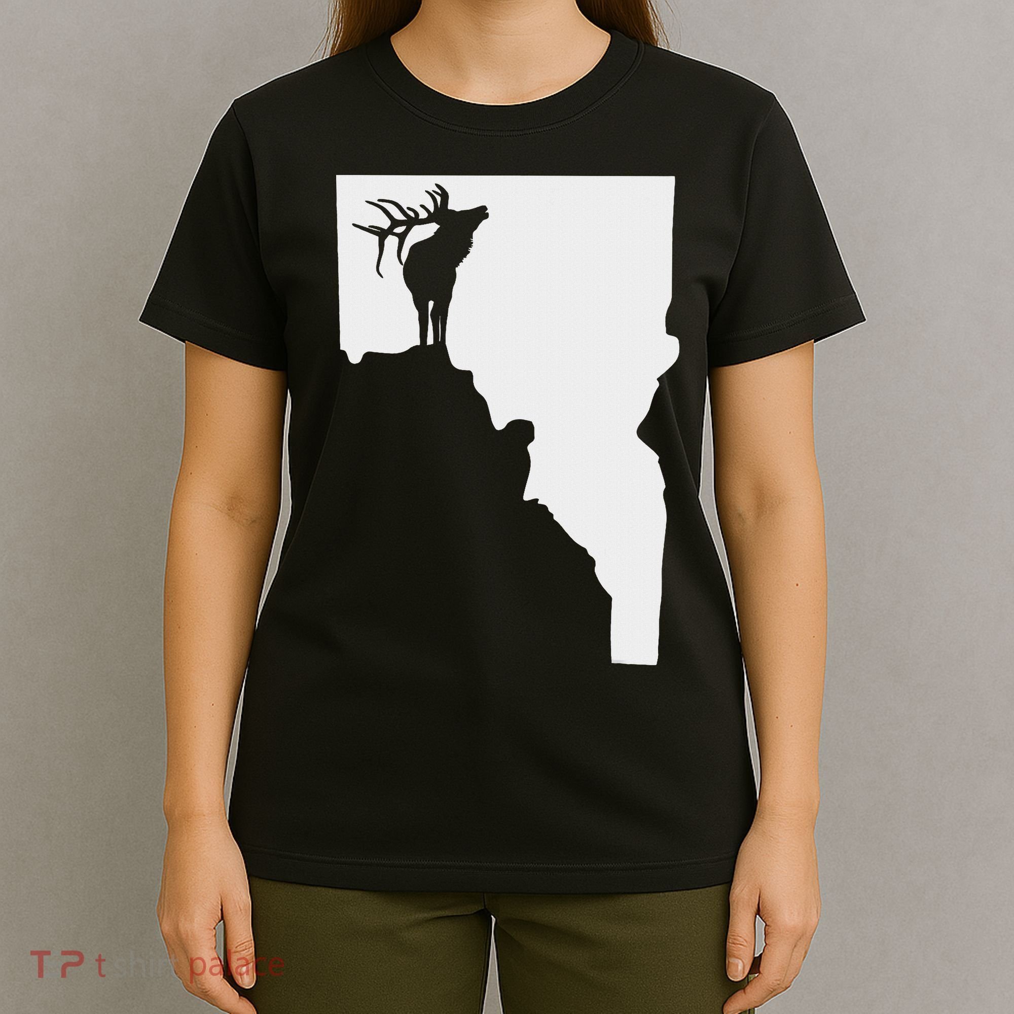 Upside Down Idaho Elk T-Shirt