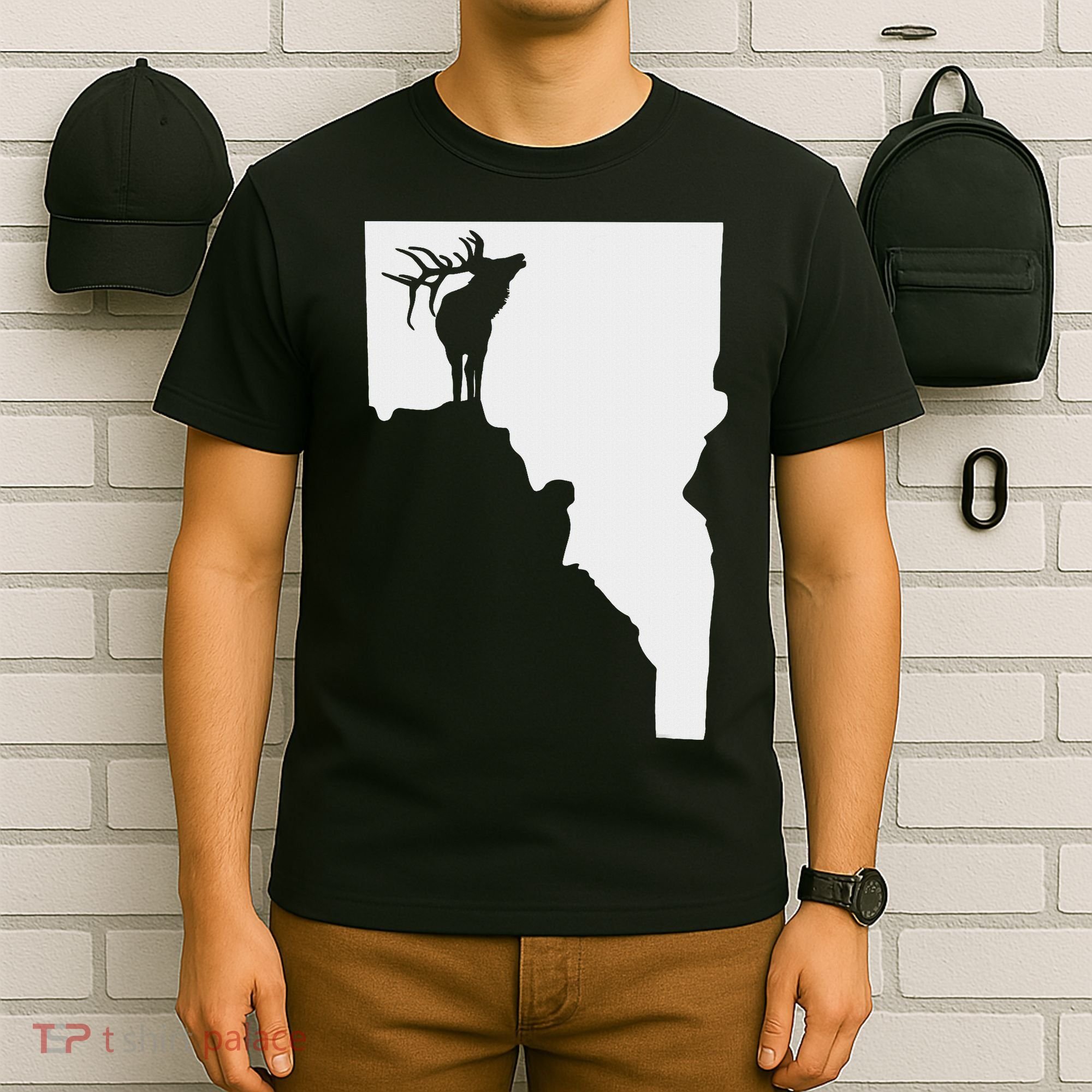 Upside Down Idaho Elk T-Shirt