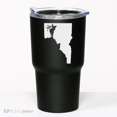 Upside Down Idaho Elk Tumbler