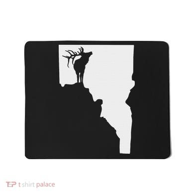 Upside Down Idaho Elk Mousepad