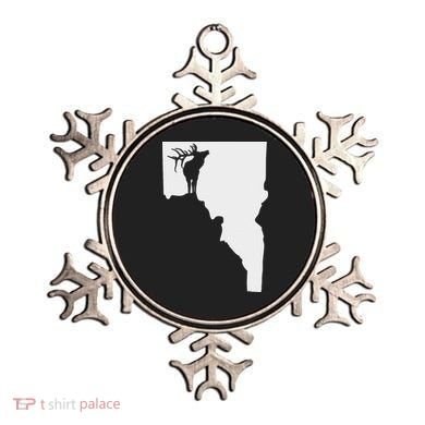 Upside Down Idaho Elk Ornament