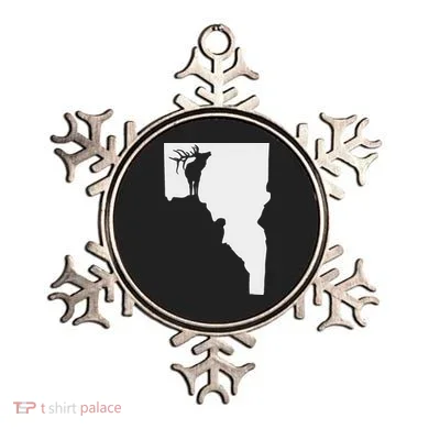Upside Down Idaho Elk Ornament