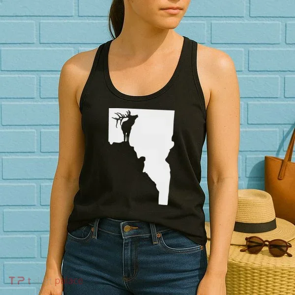 Upside Down Idaho Elk Women's Tank Top
