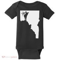 Upside Down Idaho Elk Baby Bodysuit thumb 0