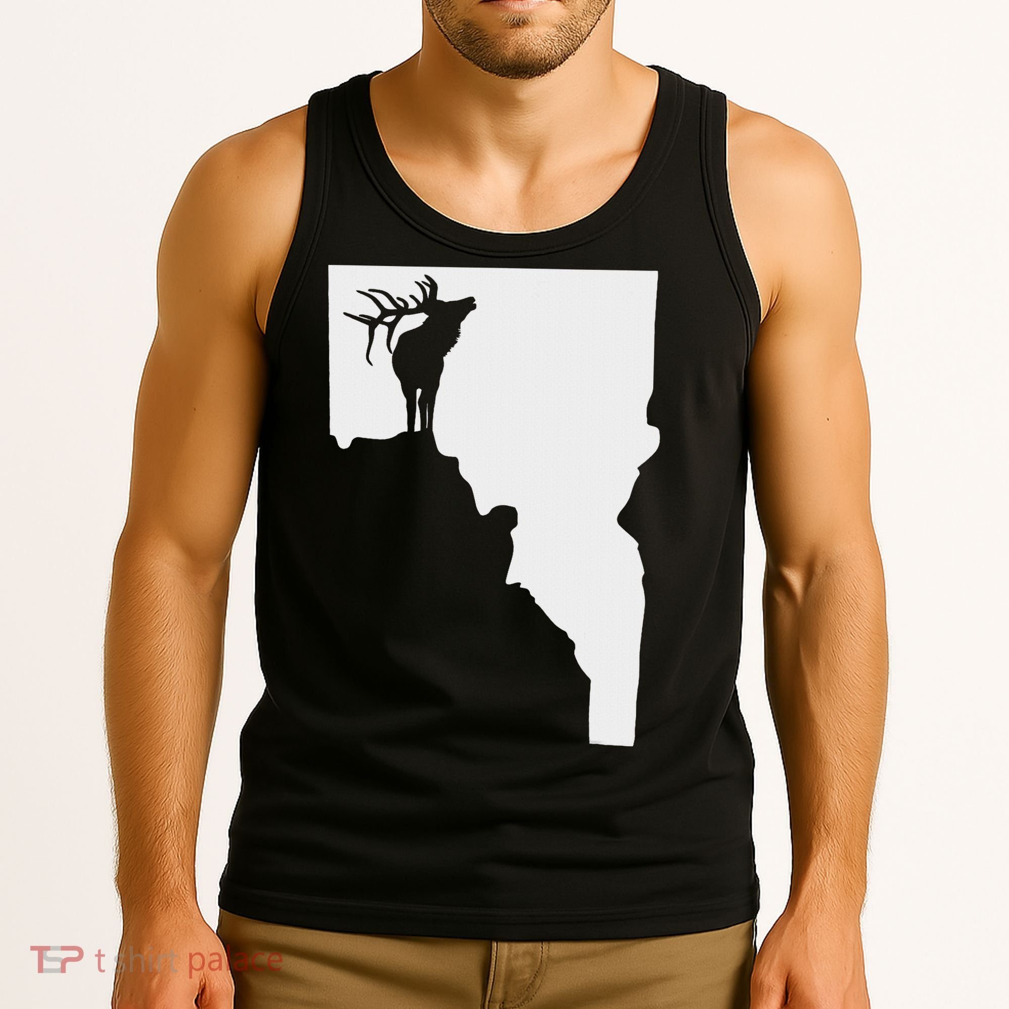 Upside Down Idaho Elk Tank Top
