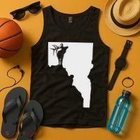 Upside Down Idaho Elk Tank Top thumb 4