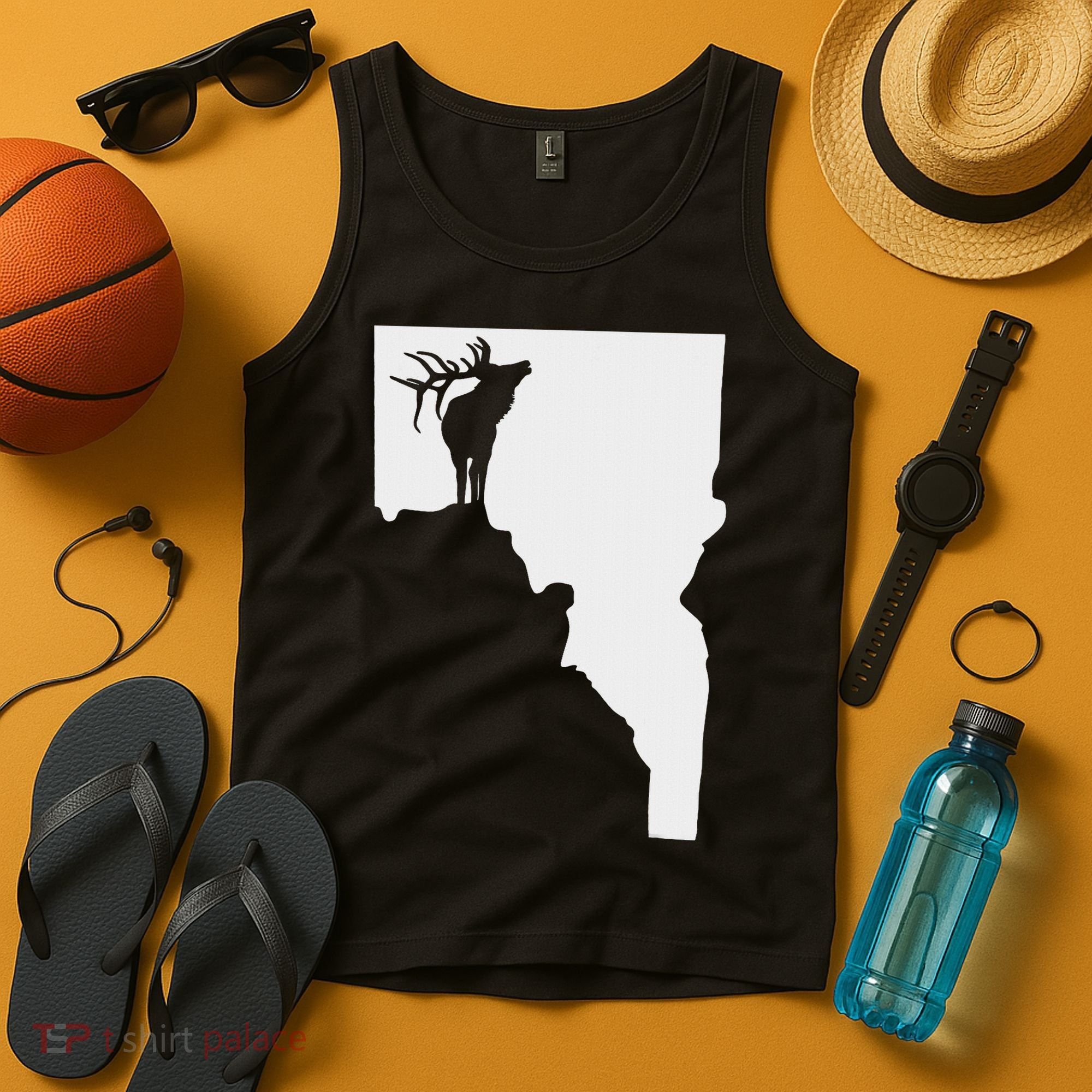 Upside Down Idaho Elk Tank Top