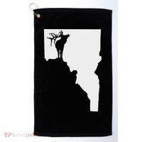 Upside Down Idaho Elk Golf Towel thumb 0