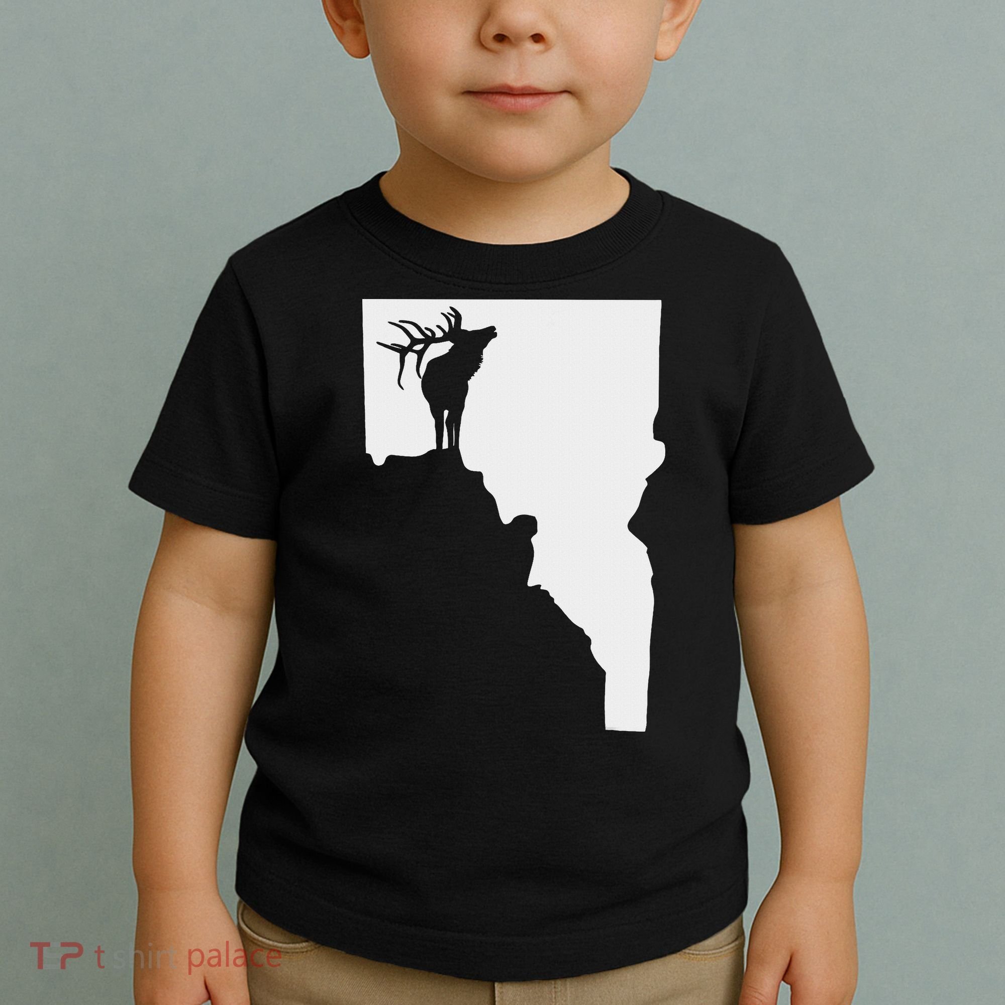 Upside Down Idaho Elk Toddler T-Shirt