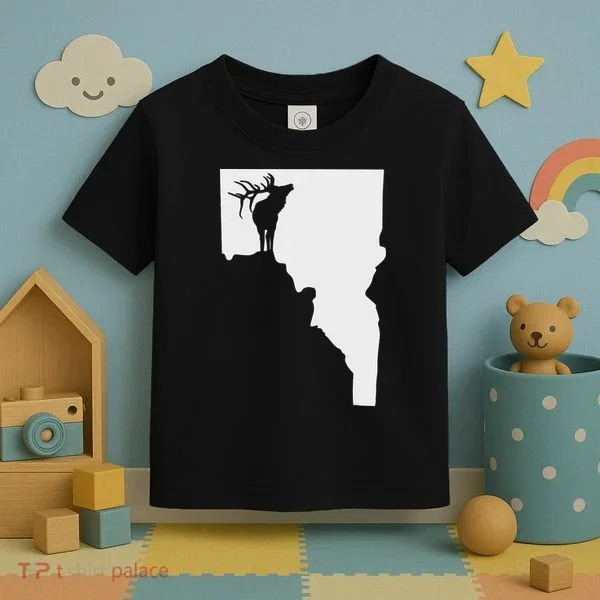 Upside Down Idaho Elk Toddler T-Shirt