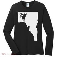 Upside Down Idaho Elk Women's Long Sleeve Shirt thumb 0