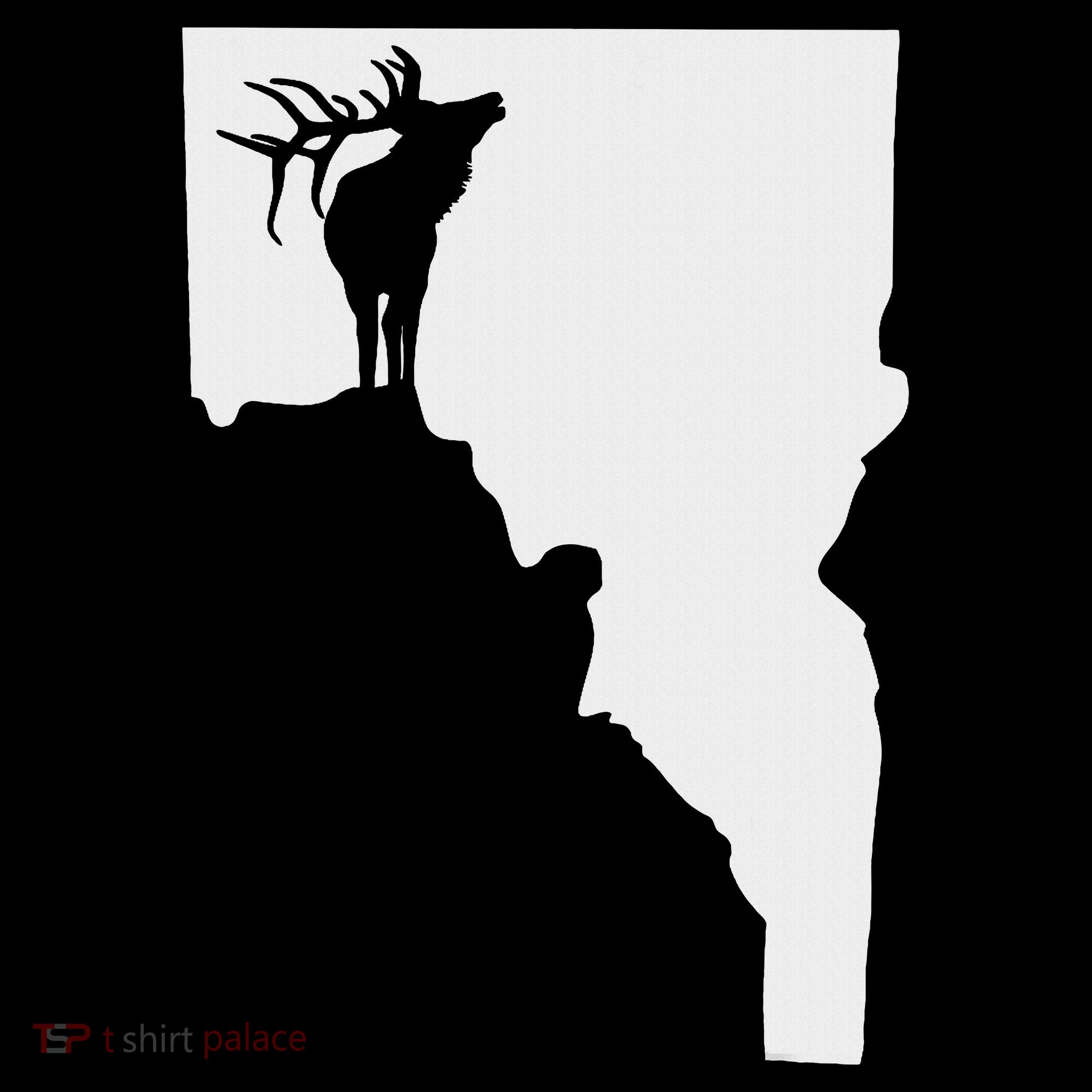 Upside Down Idaho Elk Women's T-Shirt