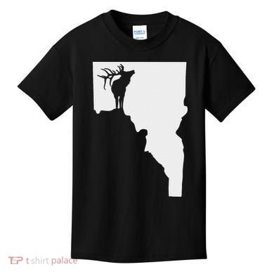 Upside Down Idaho Elk Kids T-Shirt
