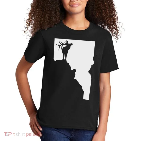 Upside Down Idaho Elk Kids T-Shirt