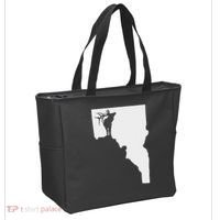 Upside Down Idaho Elk Tote Bag thumb 2