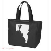 Upside Down Idaho Elk Tote Bag thumb 3