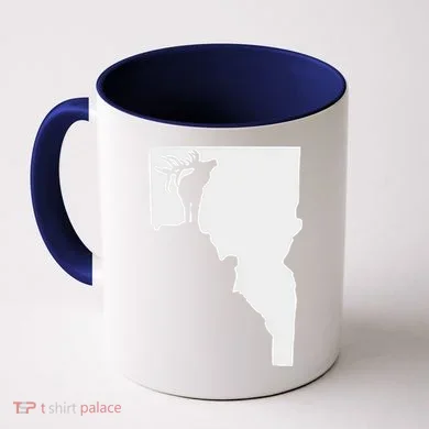 Upside Down Idaho Elk Coffee Mug