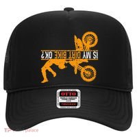 Upside Down Is My Dirt Bike Ok For Dirt Bikers Hat thumb 0