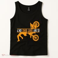 Upside Down Is My Dirt Bike Ok For Dirt Bikers Tank Top thumb 2