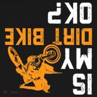 Upside Down Is My Dirt Bike OK? Dirt Bikers Women's Hoodie thumb 2