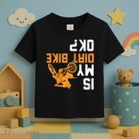 Upside Down Is My Dirt Bike OK? Dirt Bikers Toddler T-Shirt thumb 3