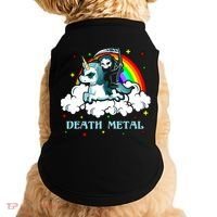 Unicorn Death Metal Rocker Go To Hell Rainbow Doggie Tank thumb 0